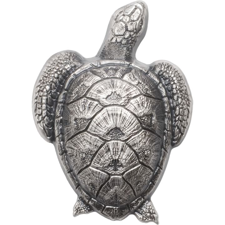 Náhled Averzní strany - 2017 Palau - Sea Turtle in Silver