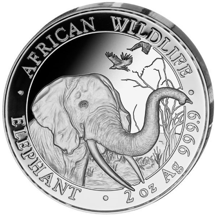 Náhled Reverzní strany - 2018 Elephant Prestige Set Ag Proof - Somálsko