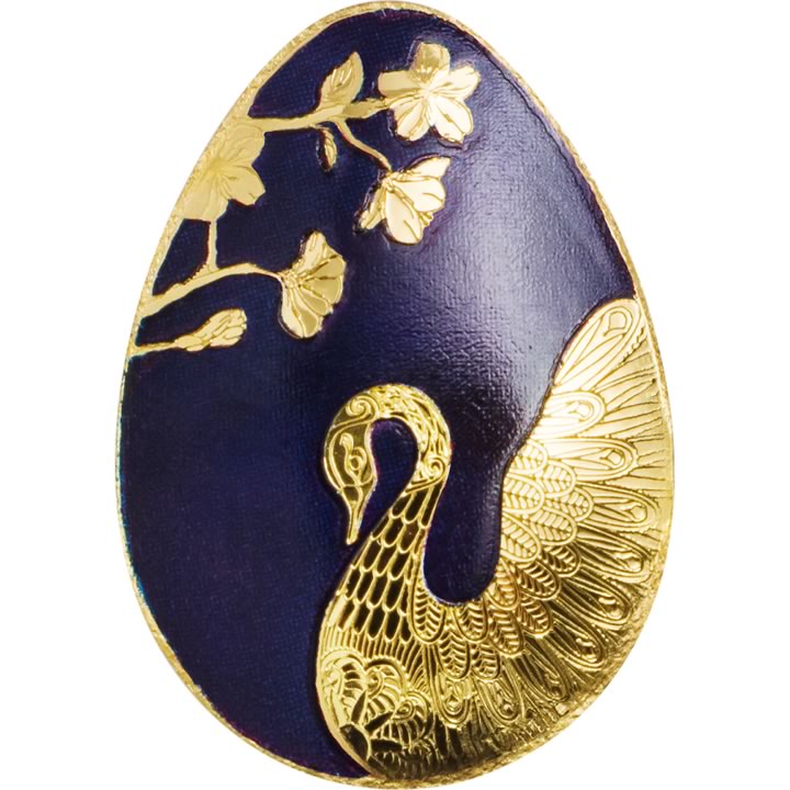 Náhled Averzní strany - 2018 Palau - Golden Swan Egg Au