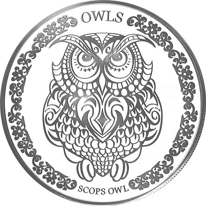 Náhled Averzní strany - 2018 Tokelau - Scops 1 Oz Owl Ag Proof