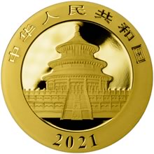 Náhled Reverzní strany - Panda 3g Au - Investiční zlatá mince