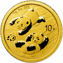 Náhled Averzní strany - Panda 1g Au - Investiční zlatá mince