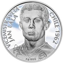 Náhled Averzní strany - Stříbrná mince 2 NZD Jan Lála Proof