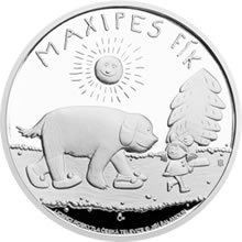 Náhled Averzní strany - Stříbrná mince 2 NZD Maxipes Fík proof