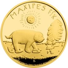 Náhled Averzní strany - Zlatá mince 5 NZD Maxipes Fík proof