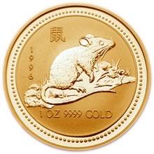 Náhled Averzní strany - 1996 Rat 1 Oz Australian gold coin