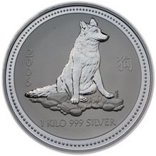 Náhled Averzní strany - 2006 Dog 1 Kg Australian silver coin