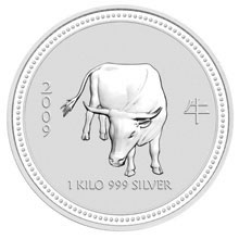 Náhled Averzní strany - 2009 Ox 1 Kg Australian silver coin