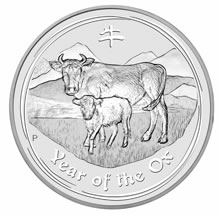 Náhled Averzní strany - 2009 Ox 1 Kg Australian silver coin Lunar Serie II