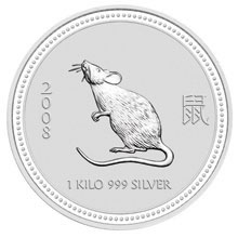 Náhled Averzní strany - 2008 Rat 1 Kg Australian silver coin
