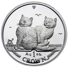 Náhled - 2003 - Balinese Kittens - 1 OZ stříbrná