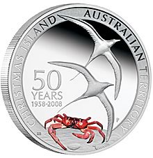 Náhled Averzní strany - 2008 $1 Christmas Islands 1oz Silver Proof