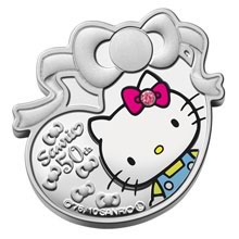 Náhled Averzní strany - Sada stříbrných mincí s kočičkou Hello Kitty