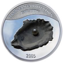 Náhled Averzní strany - Mariana Islands - Mince s perlou 5 Dolar