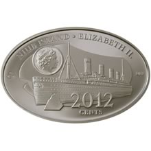 Náhled Averzní strany - Stříbrná mince 2012 centů - 100 let od zkázy Titanicu  Proof