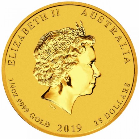 Náhled Reverzní strany - 2019 Pig 1/4 Oz Australian gold coin UN