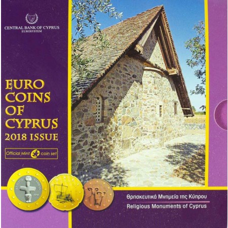 Náhled Averzní strany - 2018 Coin Set Cyprus