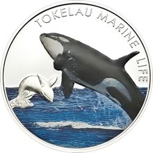 Náhled Reverzní strany - 2012 Marine Life - Orca - Tokelau Ag